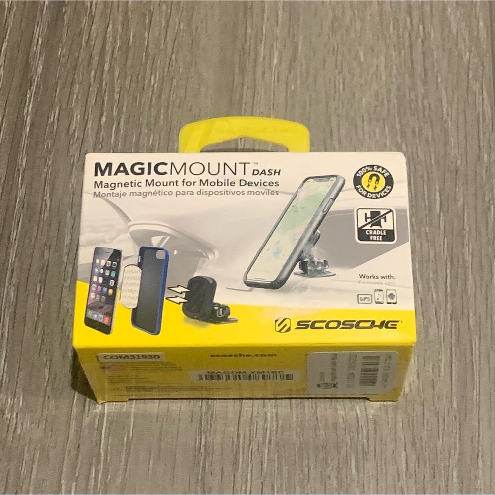 Scosche magicMount Dash magnetic Mount for mobile devices-Black